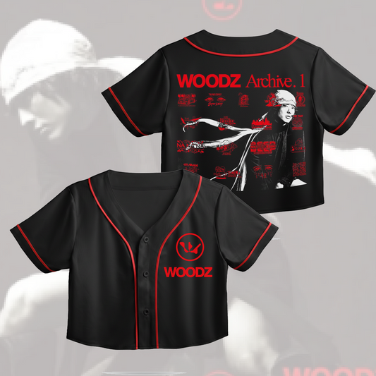 WOODZ World Tour Croptop Jersey Baseball Gifts For Fans
