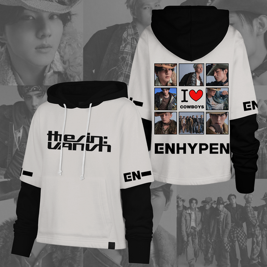 The Sin Vanish 2026 Album Enhypen Cowboys Shortstop Hoodie Gift For Lovers