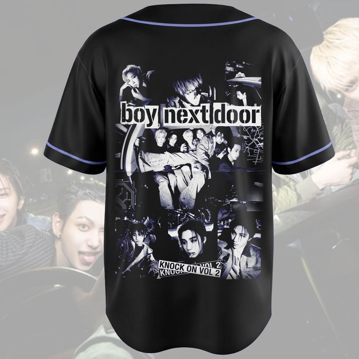 Boynextdoor Knock On Vol 2 World Tour Retro Baseball Jersey Fan Edition