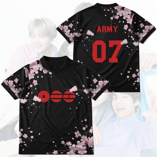 BTS Sakura World Tour Winged Neck Baseball Shirt Gift For Army