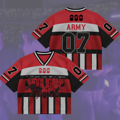 Stage Crasher BTS Hooligan World Tour Mixed Mesh Jersey