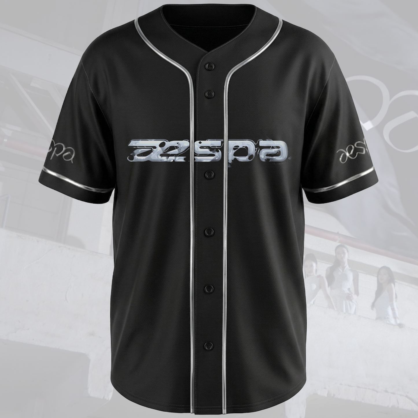 Chrome aespa SYNK COMPLEXITY Tour Baseball Jersey Fan Edition