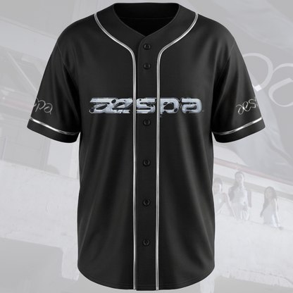 Chrome aespa SYNK COMPLEXITY Tour Baseball Jersey Fan Edition