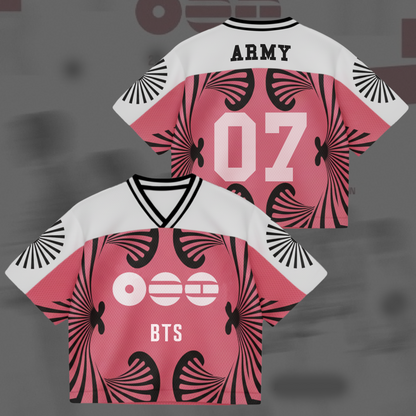 BTS Fan Motif Arirang Album Mixed Mesh Jersey Gift For Fans