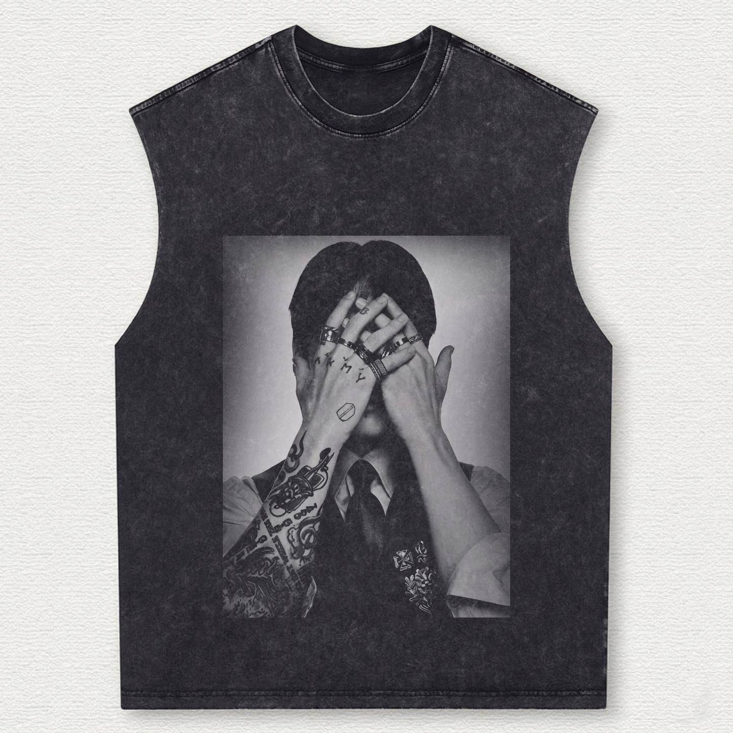 BTS Team Tour Vintage Washed Tank Top Gift For Army