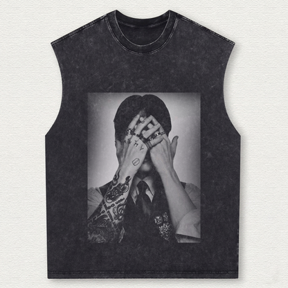 BTS Team Tour Vintage Washed Tank Top Gift For Army