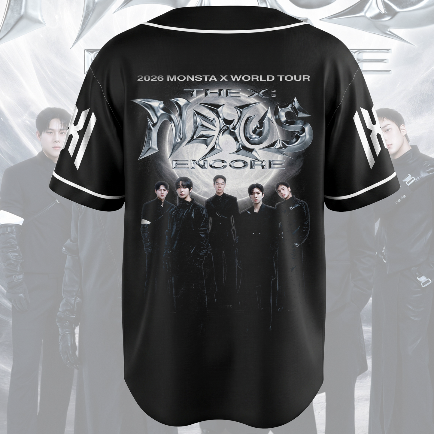 Monsta X World Tour The X Nexus Encore Baseball Jersey Gift For Fans