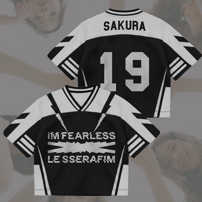Le Sserafim Im Fearless New Album Mixed Mesh Jersey