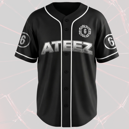 Golden Hour Part 6 ATEEZ Cyber Grunge Baseball Jersey Gift For Atiny