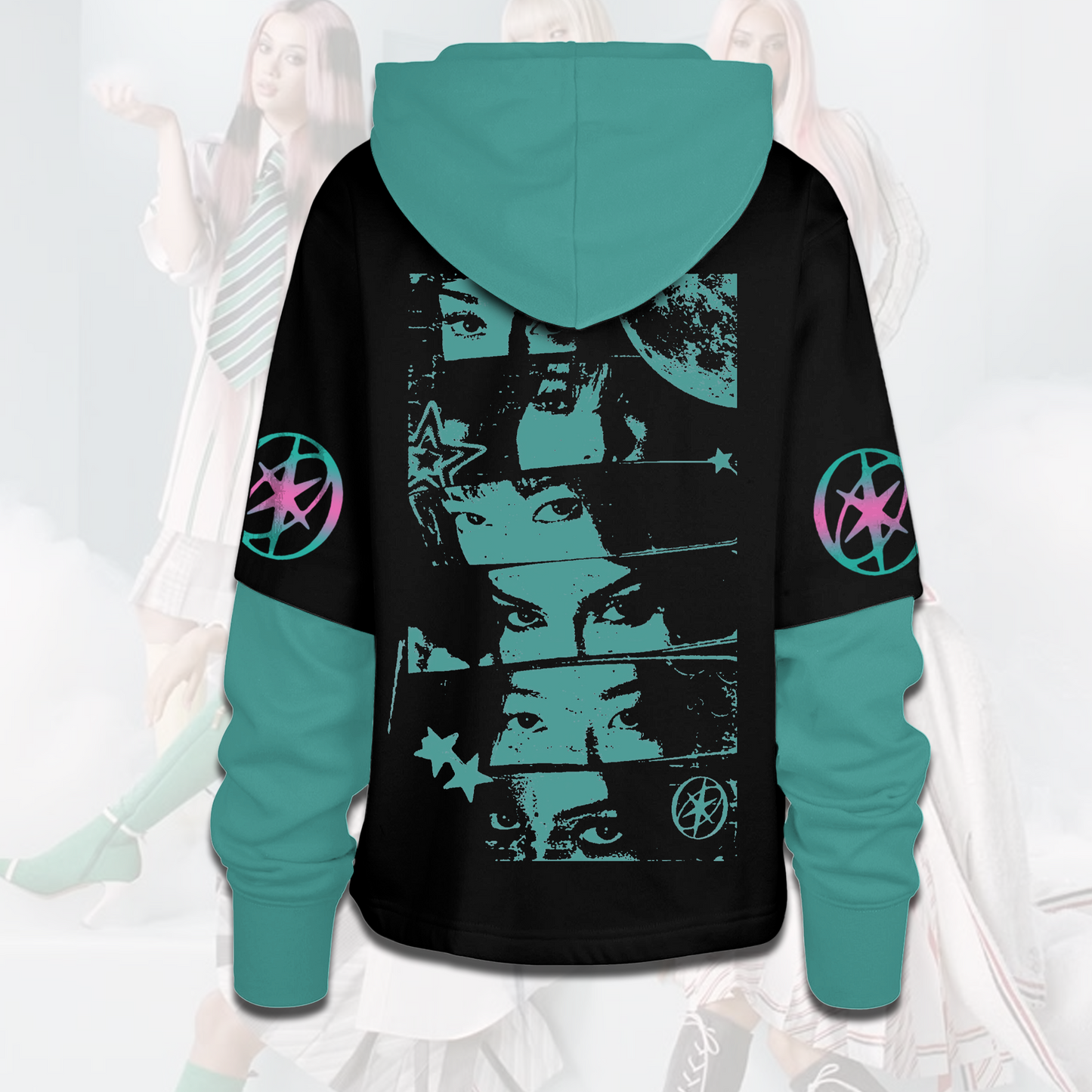 Vibrant KATSEYE Signature Shortstop Hoodie Great EYEKONs Gift