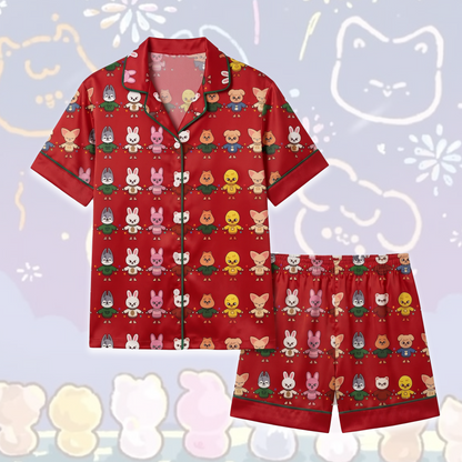 Stray Kids Skzoo Kawaii Schlafanzug-Set