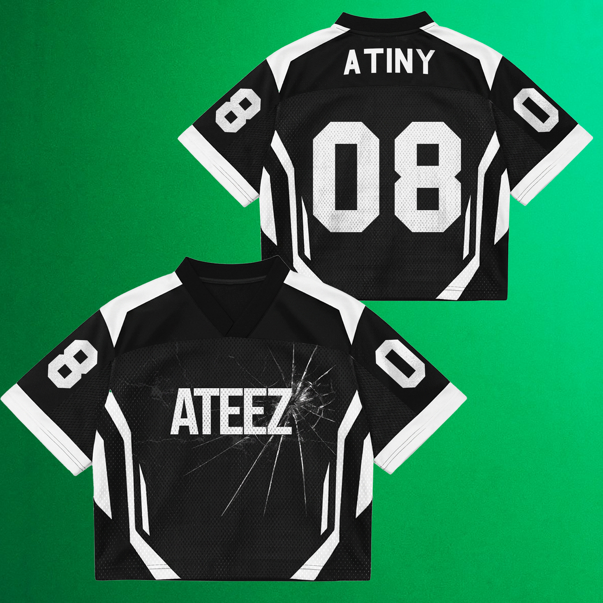 Sporty ATEEZ Golden Hour Part 6  Comeback Mix Mesh Jersey Gifts For Atiny