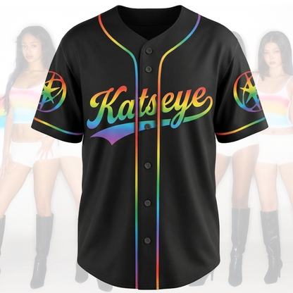 Radiant KATSEYE Rainbow Black Jersey Wildworld Tour Gift for Fan