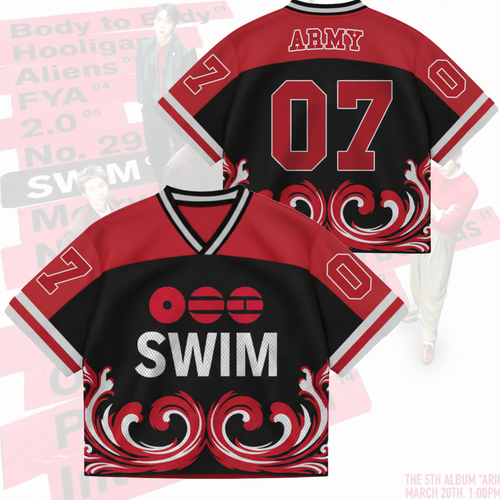 Swim Arirang BTS Album Mixed Mesh Jersey Gifts For Army