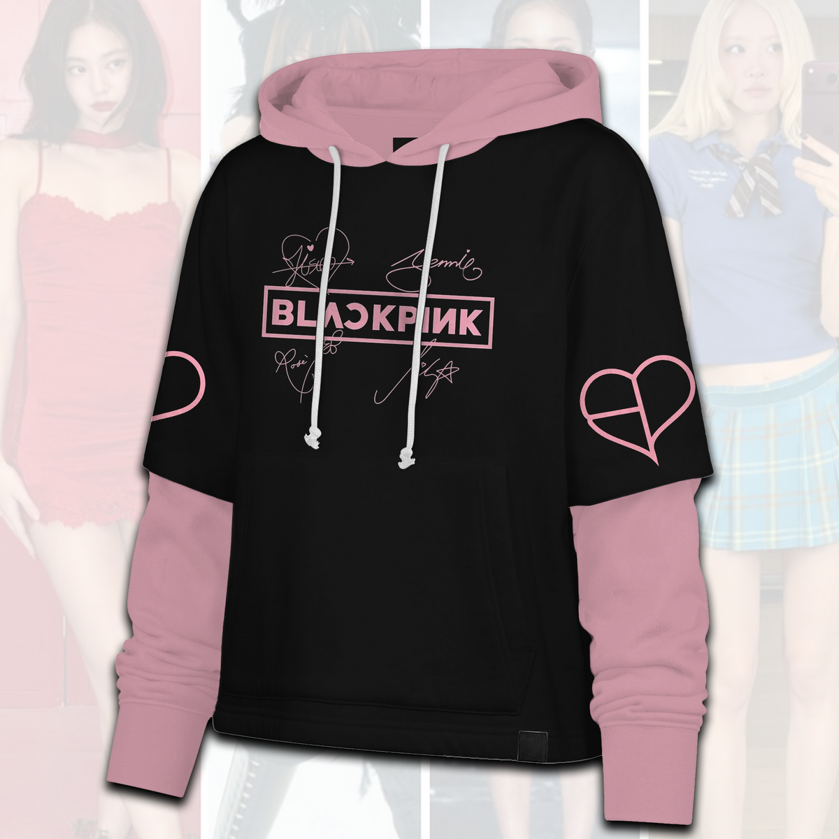 Blackpink Comeback New Album Streetwear Shortstop Hoodie For Fans