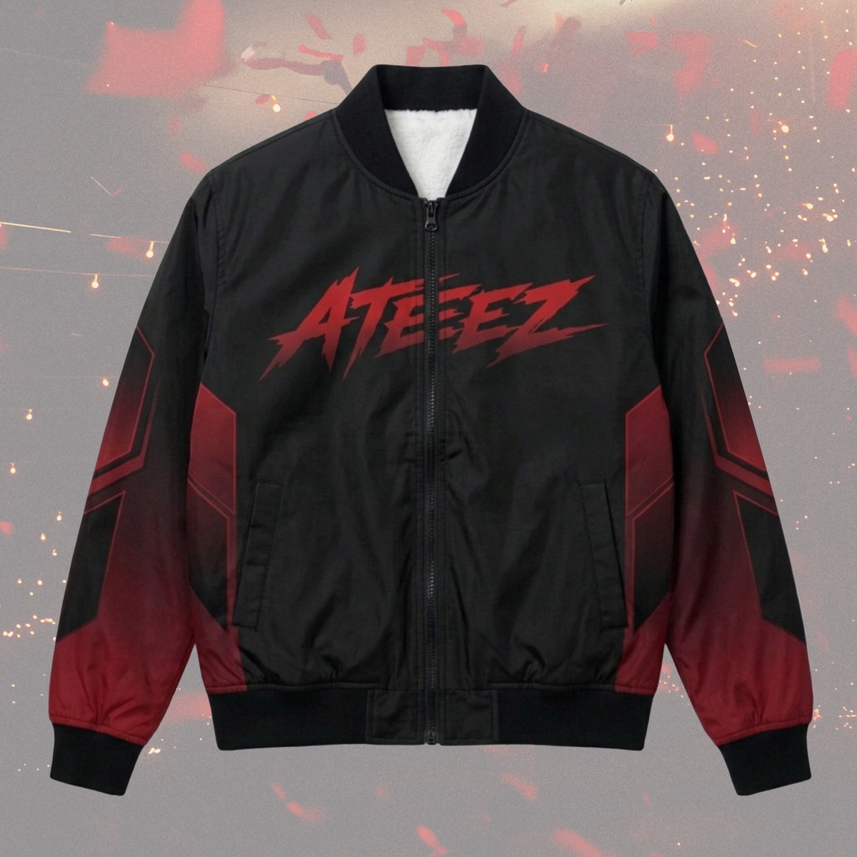 Ateez Zero To All World Tour Bomber Jacket Cyber Sporty Ateez Concert Outfit Atiny Gifts