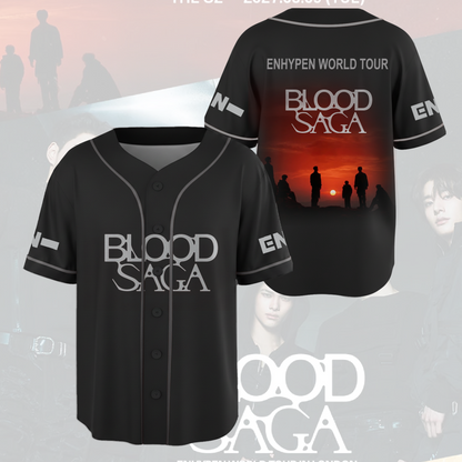 Enhypen Blood Saga World Tour Baseball Jersey Gift For Fans