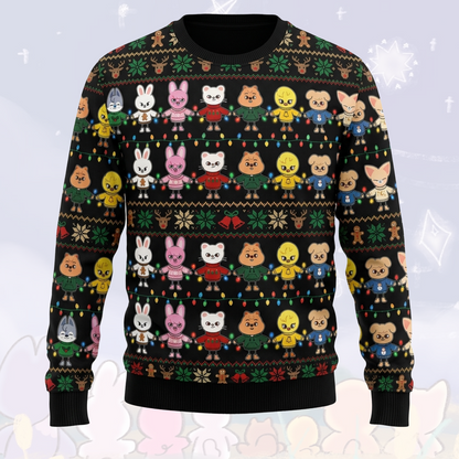 Fairy Light Skzoo Merry Christmas Stay Ugly Christmas Sweater Gift For Fans