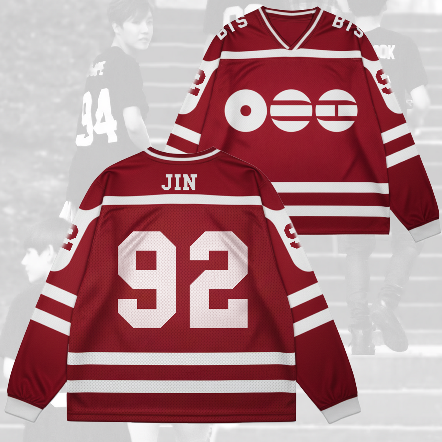 BTS New Album Back Mesh Splicing Long Sleeved Gift For Army