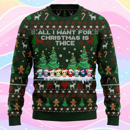 Alles, was ich mir zu Weihnachten wünsche, ist der Twice Ugly Sweater