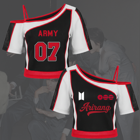 Own the Night Bangtan Lady BTS Arirang World Tour Off Shoulder Mesh