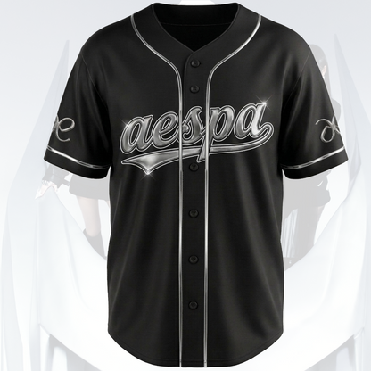 Fresh aespa SYNK COMPLEXITY World Tour 2026 Black Jersey Fan Gifts