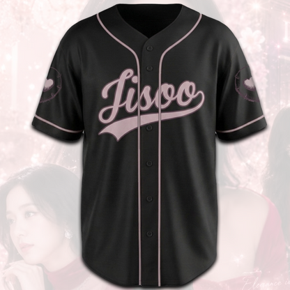 Blackpink Jisoo Click Album Baseball Jersey Gift For Fans