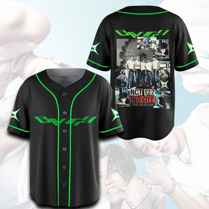 NCT 127 Blingy The Redline World Tour Baseball Jersey Gift For Fans