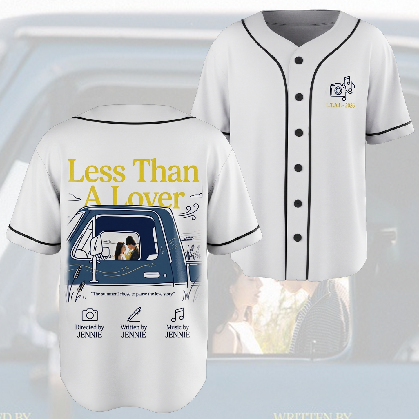 Less Than A Lover Blackpink Jennie  Baseball Jersey  Gift For Fans