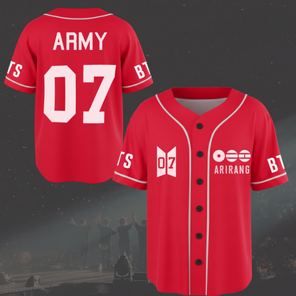 BTS World Tour Arirang Baseball Jersey
