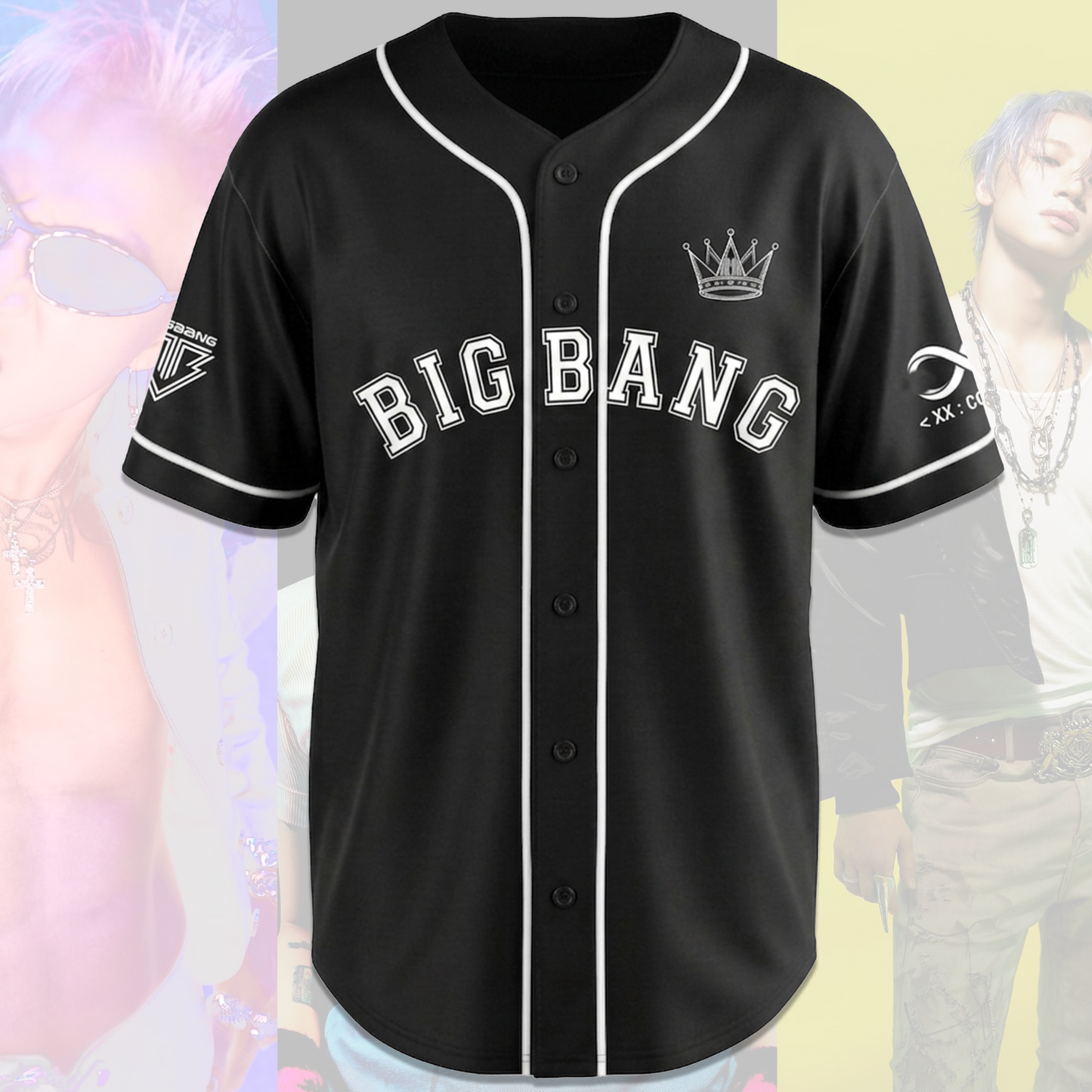 Retro Bigbang XX Cosmos Concert Tour Baseball Jersey Gift For Fans