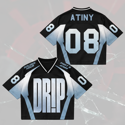 Drip ATEEZ Golden Hour Part 6 Mix Mesh Jersey Gifts For Atiny