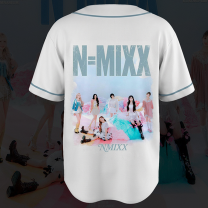 Nmixx Strange Muse Album White Baseball Jersey Fan Gifts