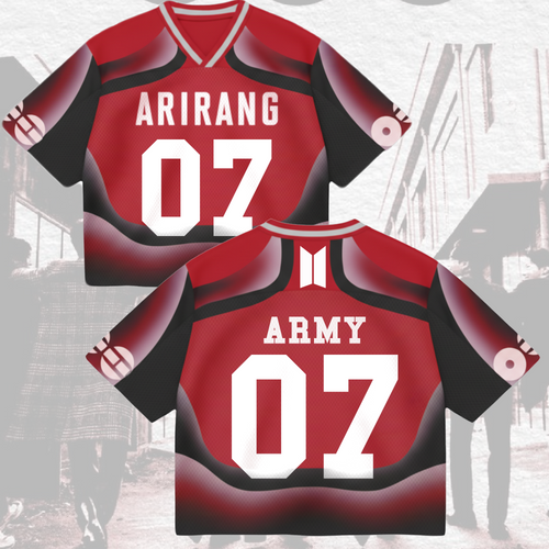 Heartfelt BTS 2026 World Tour Mixed Mesh Jersey Gifts