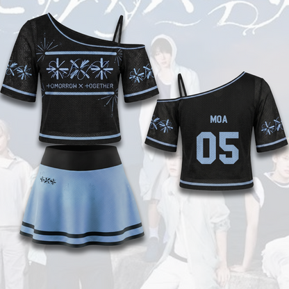 Tomorrow X Together Setsuna Hanabi Off Shoulder Mesh Gift For Fans
