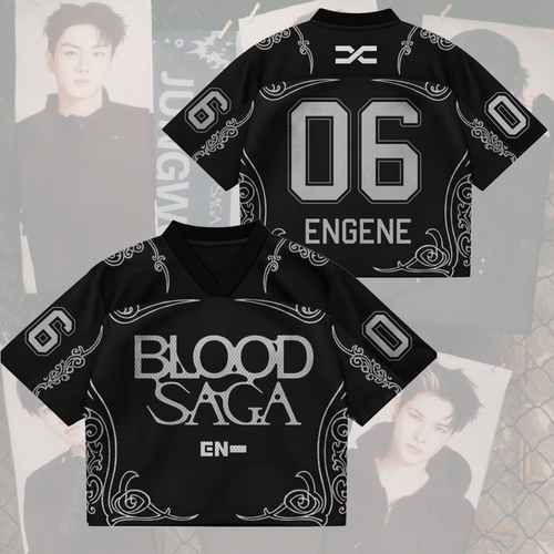Shadow Duke Enhypen Blood Saga World Tour Mixed Mesh Jersey Gifts For Lovers