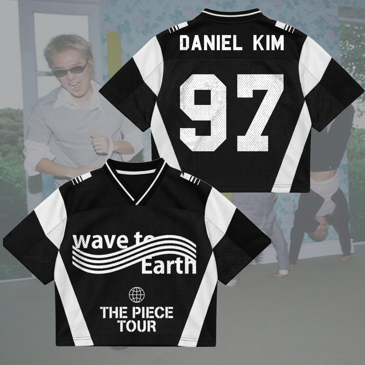 Sporty Wave To Earth The Piece Tour Mixed Mesh Jersey Fan Gifts