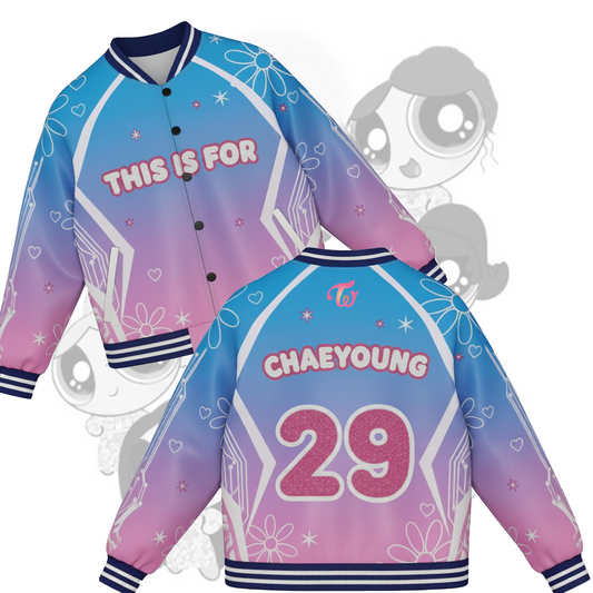 WAVESTEEᵀᴹ The Dual Aura Twice This is For Tour Piece Baseball Jacket