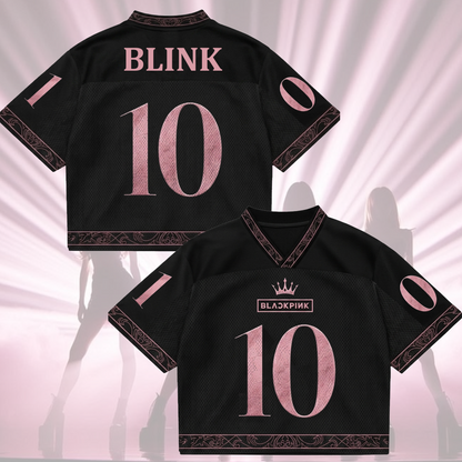 Exclusive Blackpink 10th Anniversary Mixed Mesh Jersey Gift For Fans