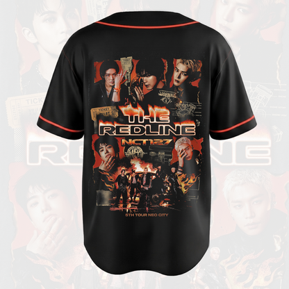 NCT 127 Neo City 5th Tour Baseball Jersey The Redline Concert Outfit Shirt