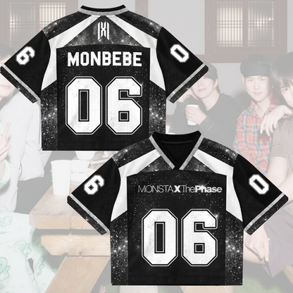Light Universe Monsta X The Phase Mixed-Mesh-Trikot Nexus-Outfit Geschenk für Fans
