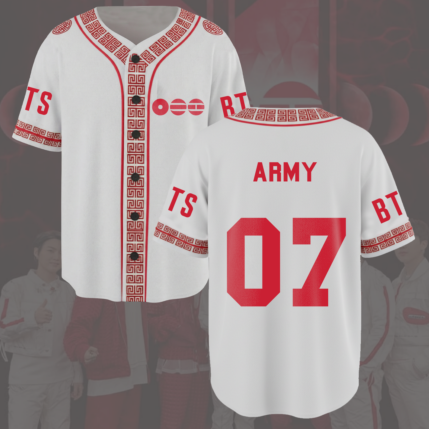 OT7 Reunion Traditional BTS World Tour Baseball Jersey