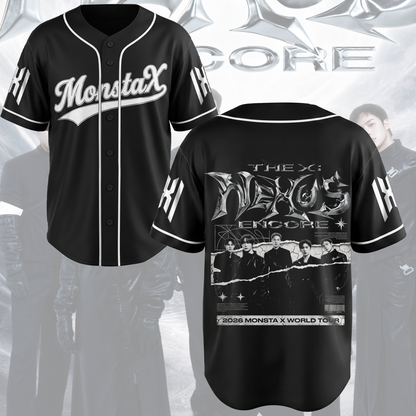 Retro The X MonstaX Nexus Encore World Tour Baseball Jersey Fan Edition