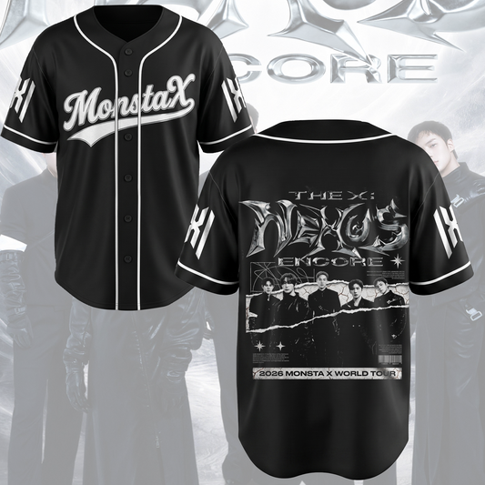 Retro The X MonstaX Nexus Encore Welttournee Baseballtrikot Fan-Edition