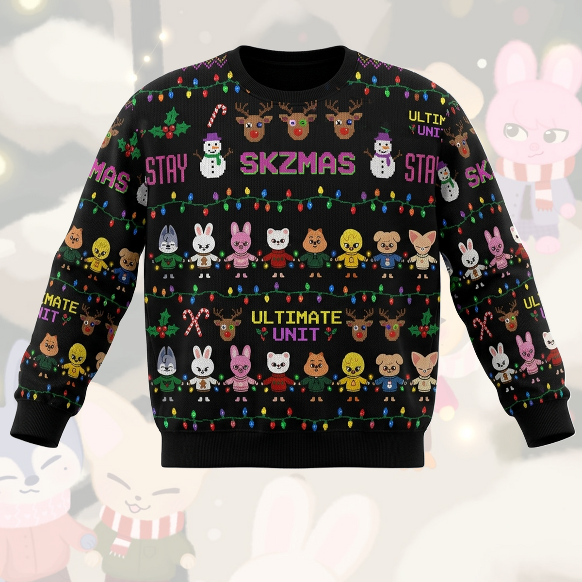 Stray Kids THIS & THAT hässlicher Weihnachtspullover, STAY Fan-Geschenk