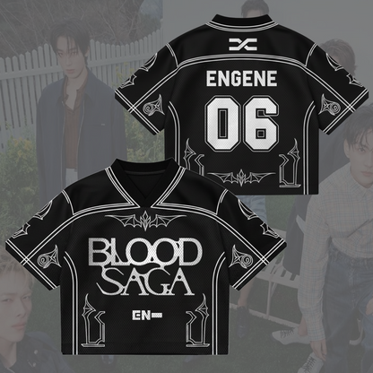 Ladylike Blood Saga Enhypen World Tour Mixed Mesh Jersey Gifts For Fans