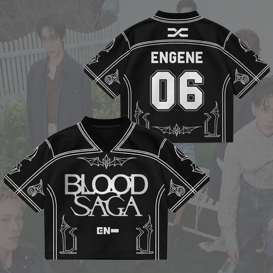 Ladylike Blood Saga Enhypen World Tour Mixed Mesh Jersey Gifts For Fans