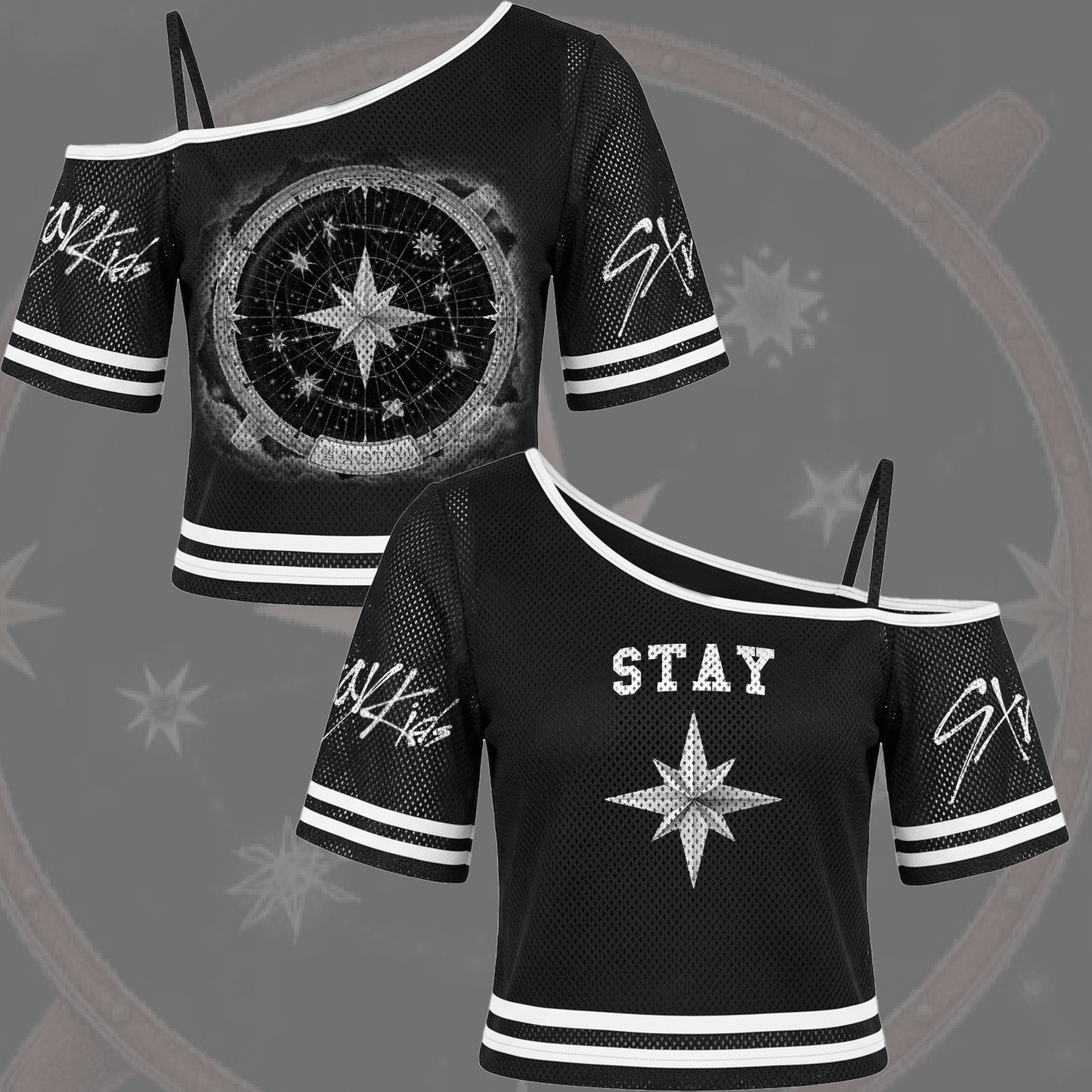 Stray Kids Stay Single Off Shoulder Mesh Gift For Fans