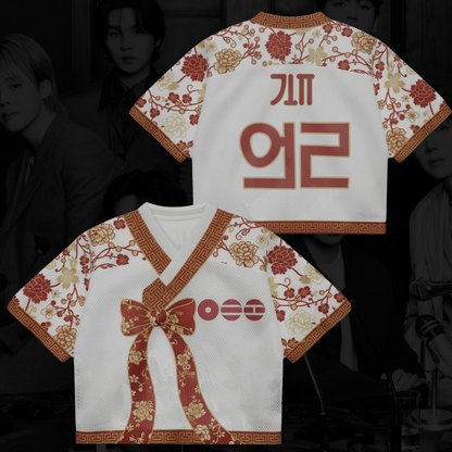 Royal Muse of Bangtan BTS Arirang Tour Hanbok Style Mixed Mesh Jersey Gifts