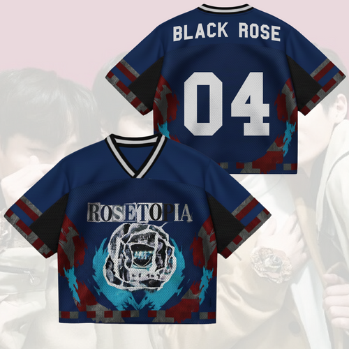 Rosetopia World Tour The Rose Mixed Mesh Jersey Gift For Black Rose